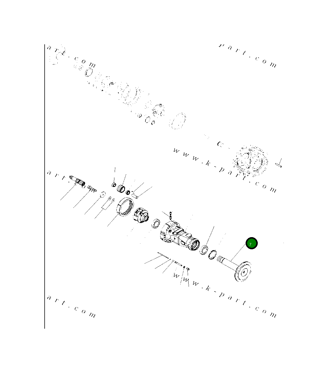 Вал 421-23-32431 Komatsu