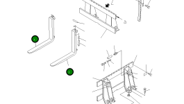 Вилка 111-921-1110 Komatsu