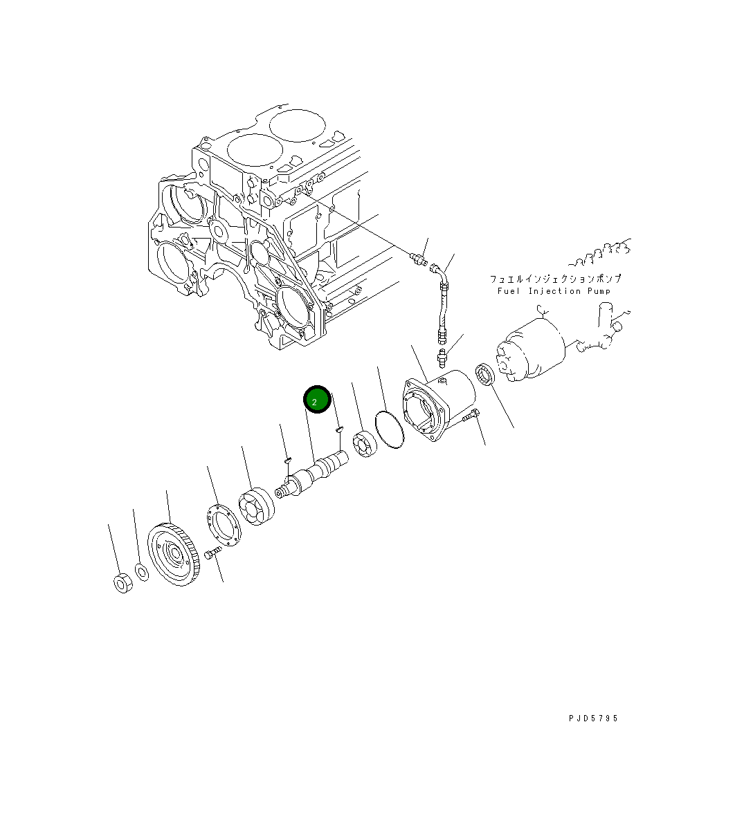 Вал 6152-71-3930 Komatsu