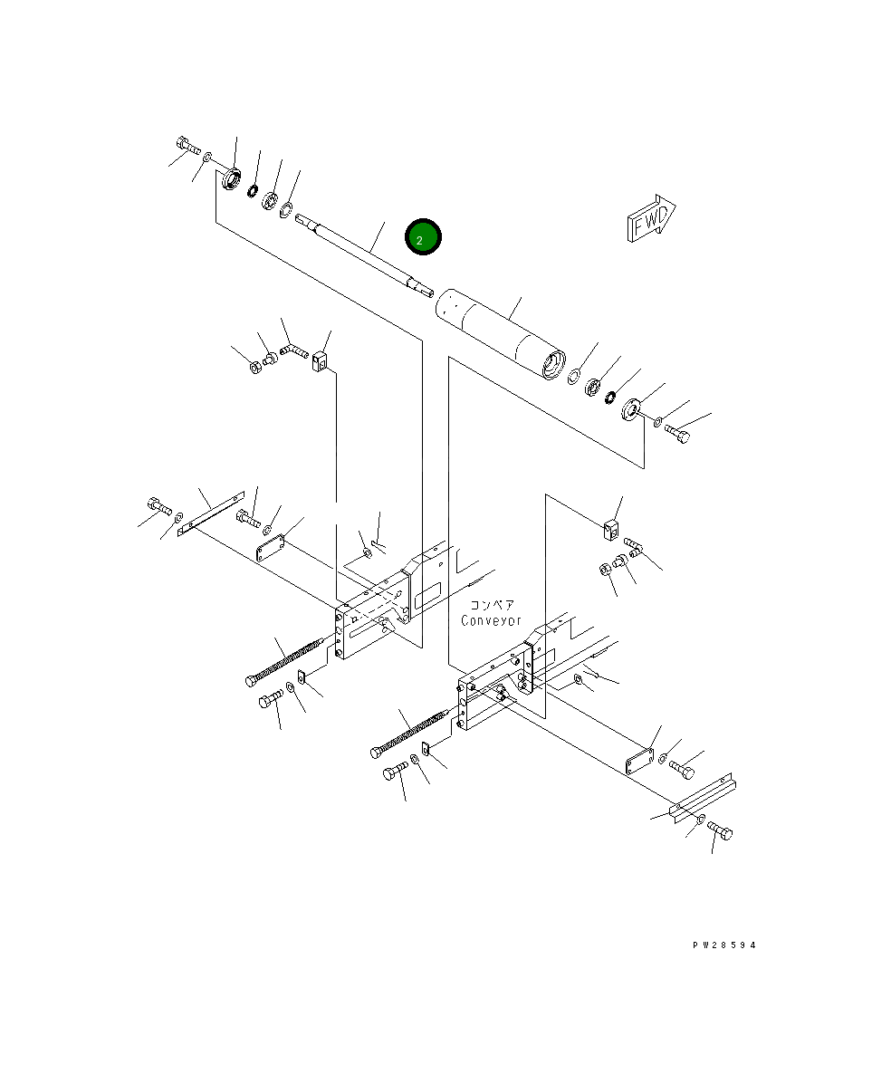 Вал 8248-75-4650 Komatsu