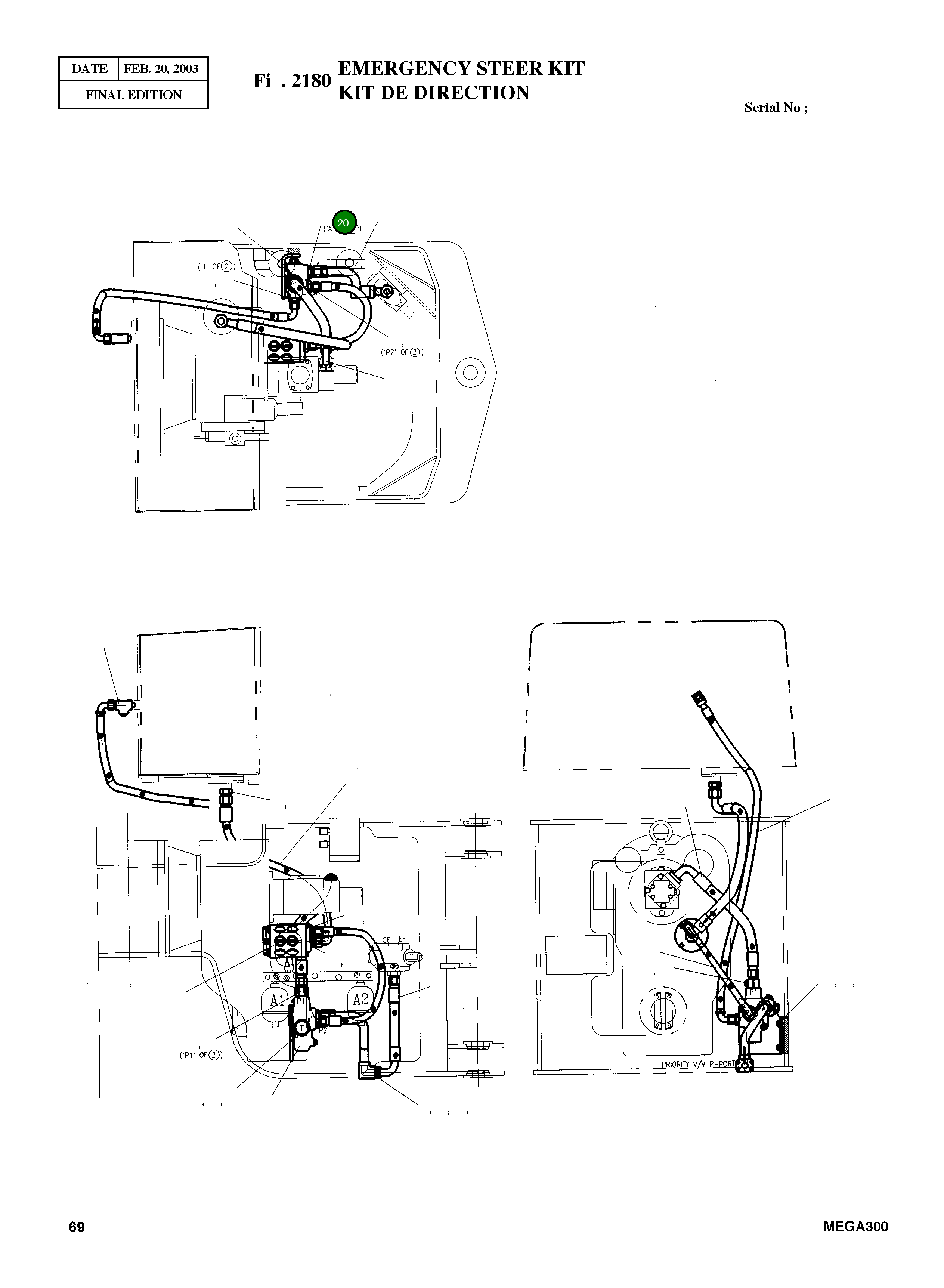 Адаптер M42X2-PF1 2181-1917D43 Komatsu