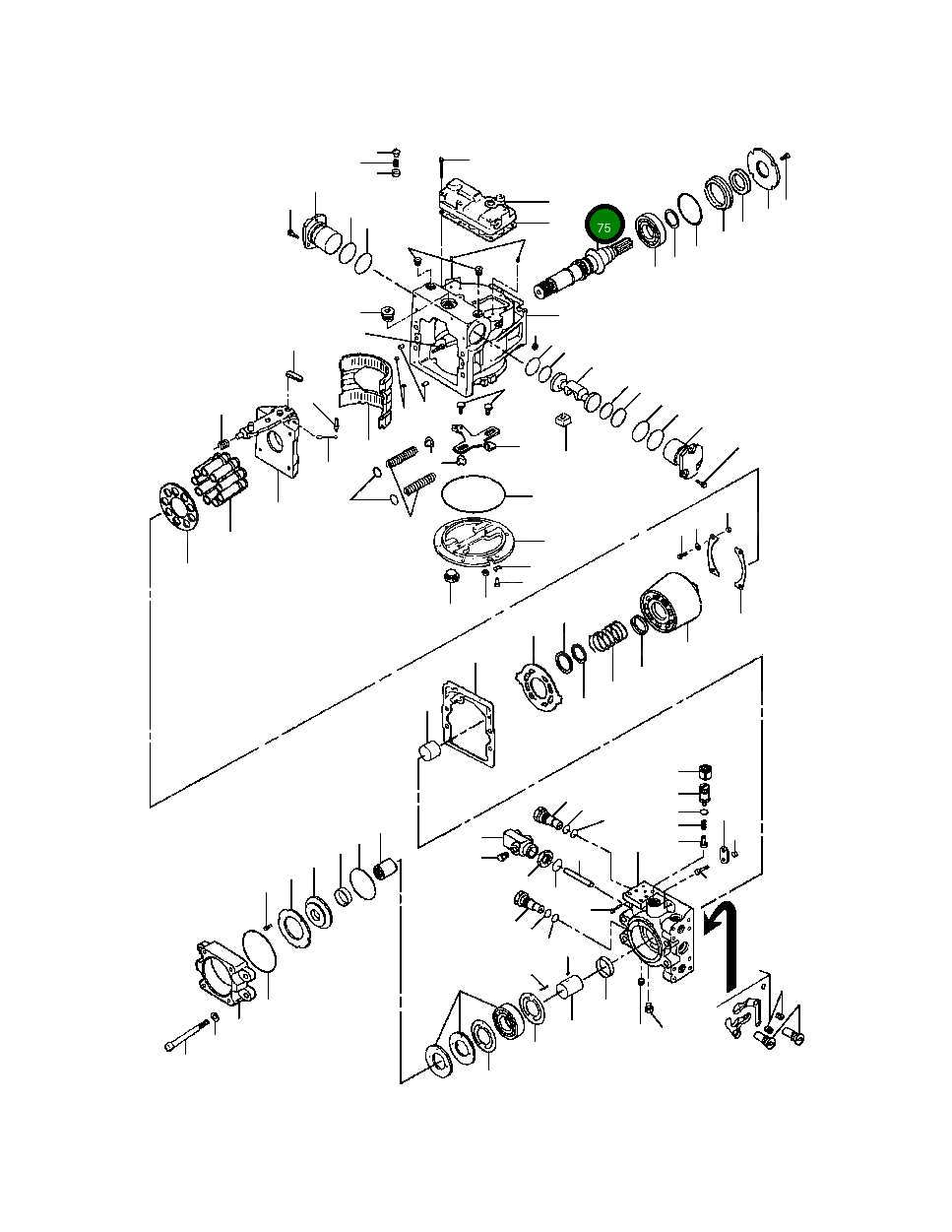 Вал 1431 642 H1 Komatsu