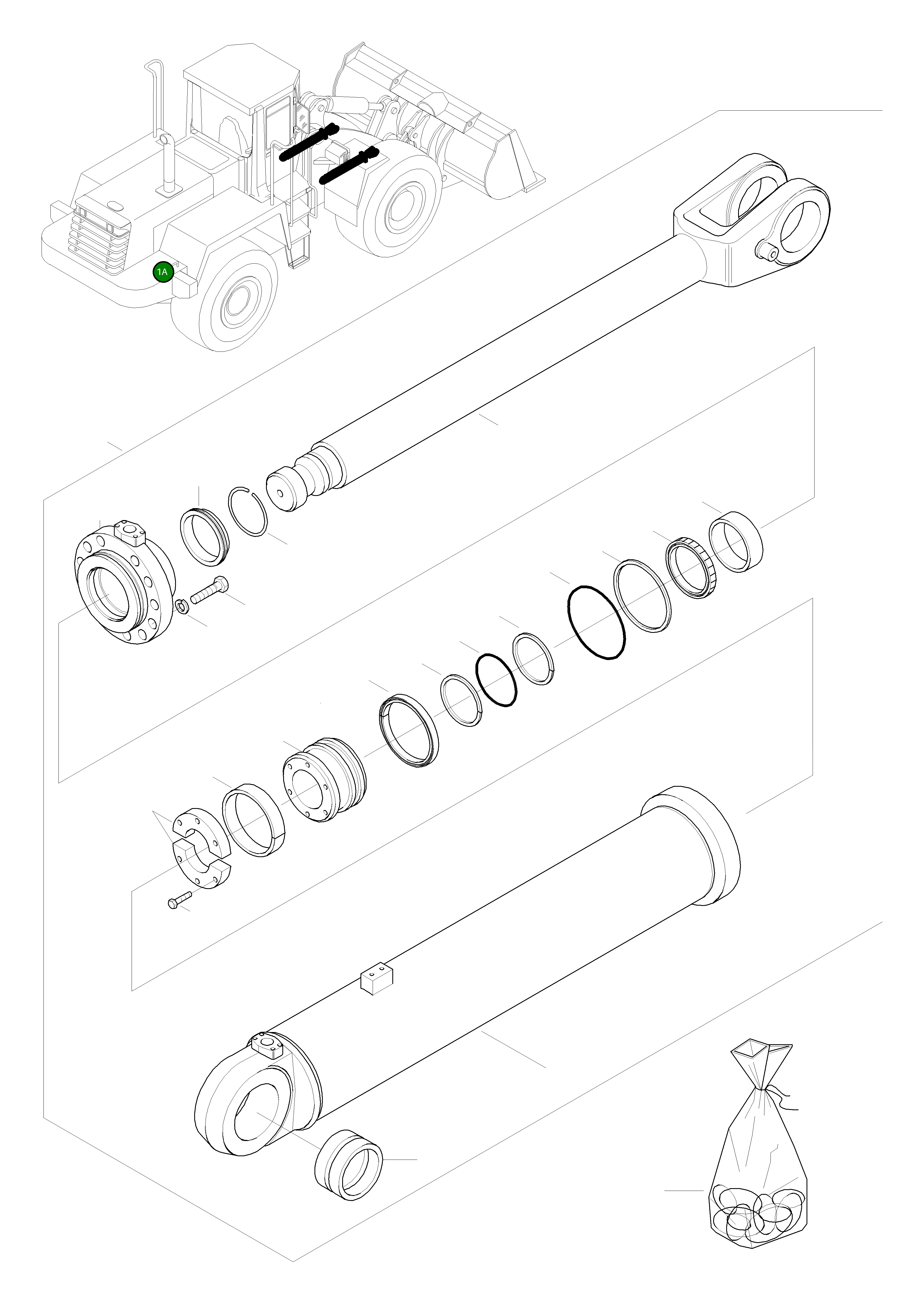 Барабан 421-63-H0P01 Komatsu