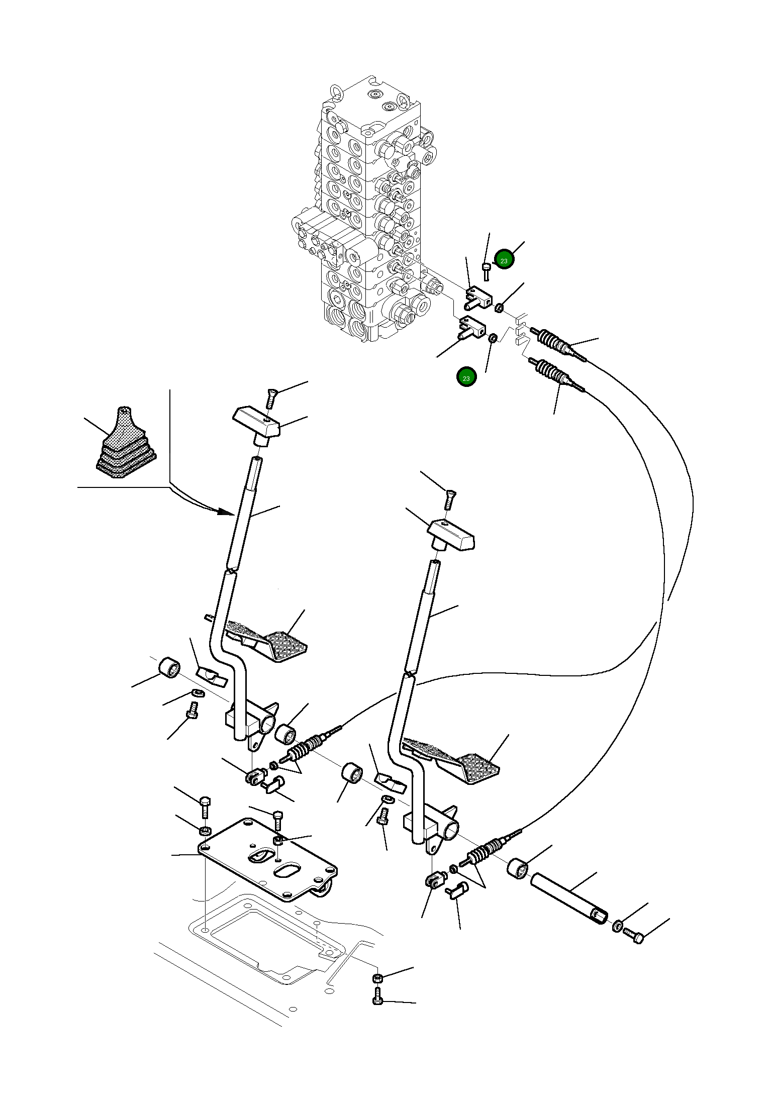 Вилка 3F2065059 Komatsu