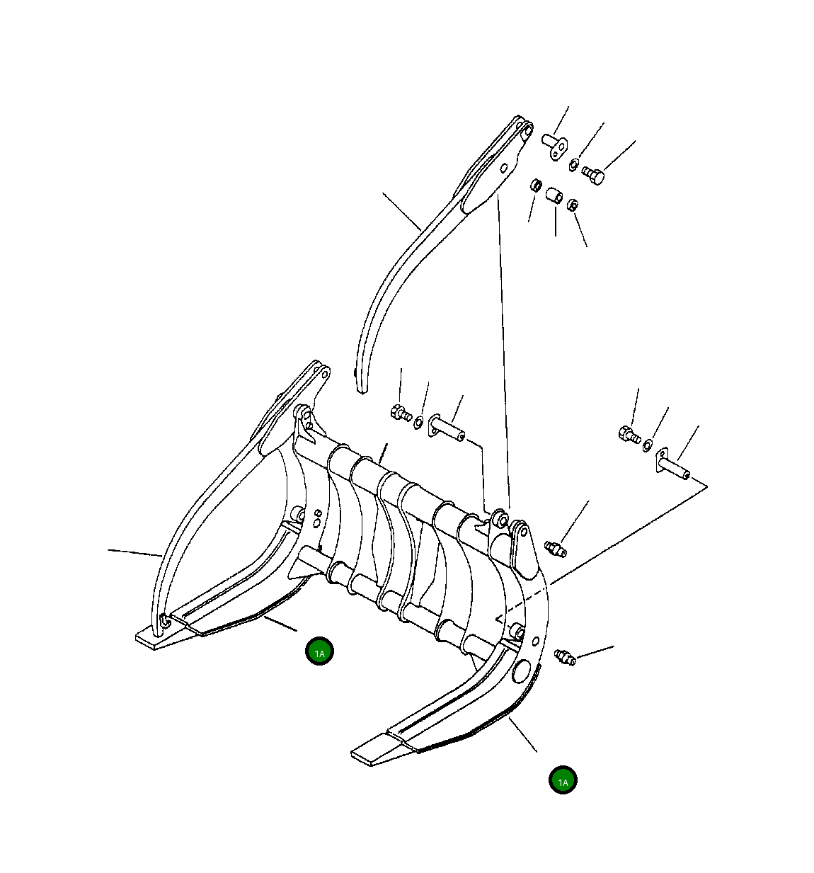 Вилка 421-880-1120 Komatsu