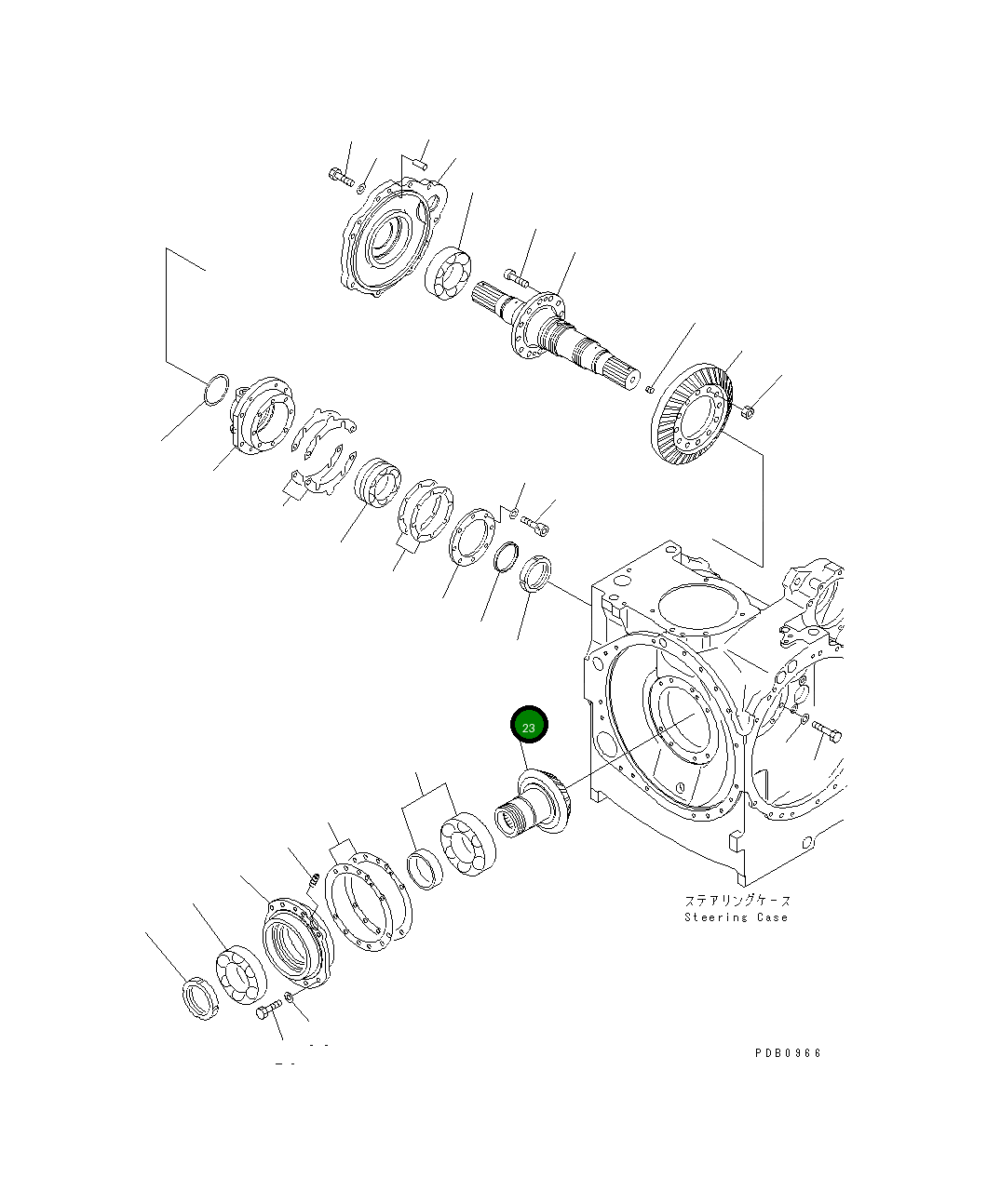 Вал 17A-22-15871 Komatsu