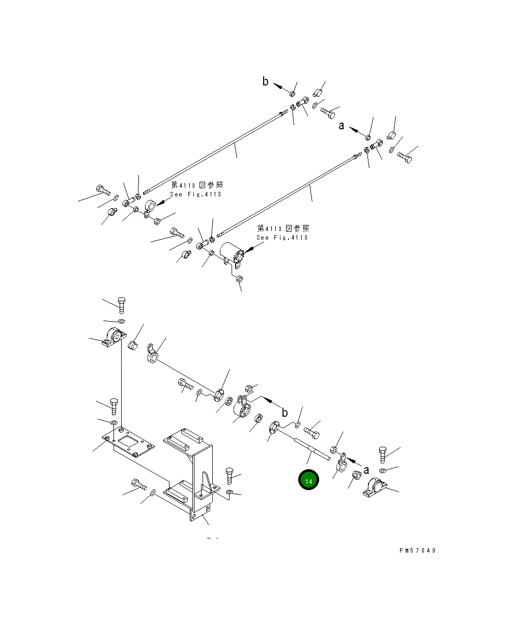 Вал 277-43-52330 Komatsu