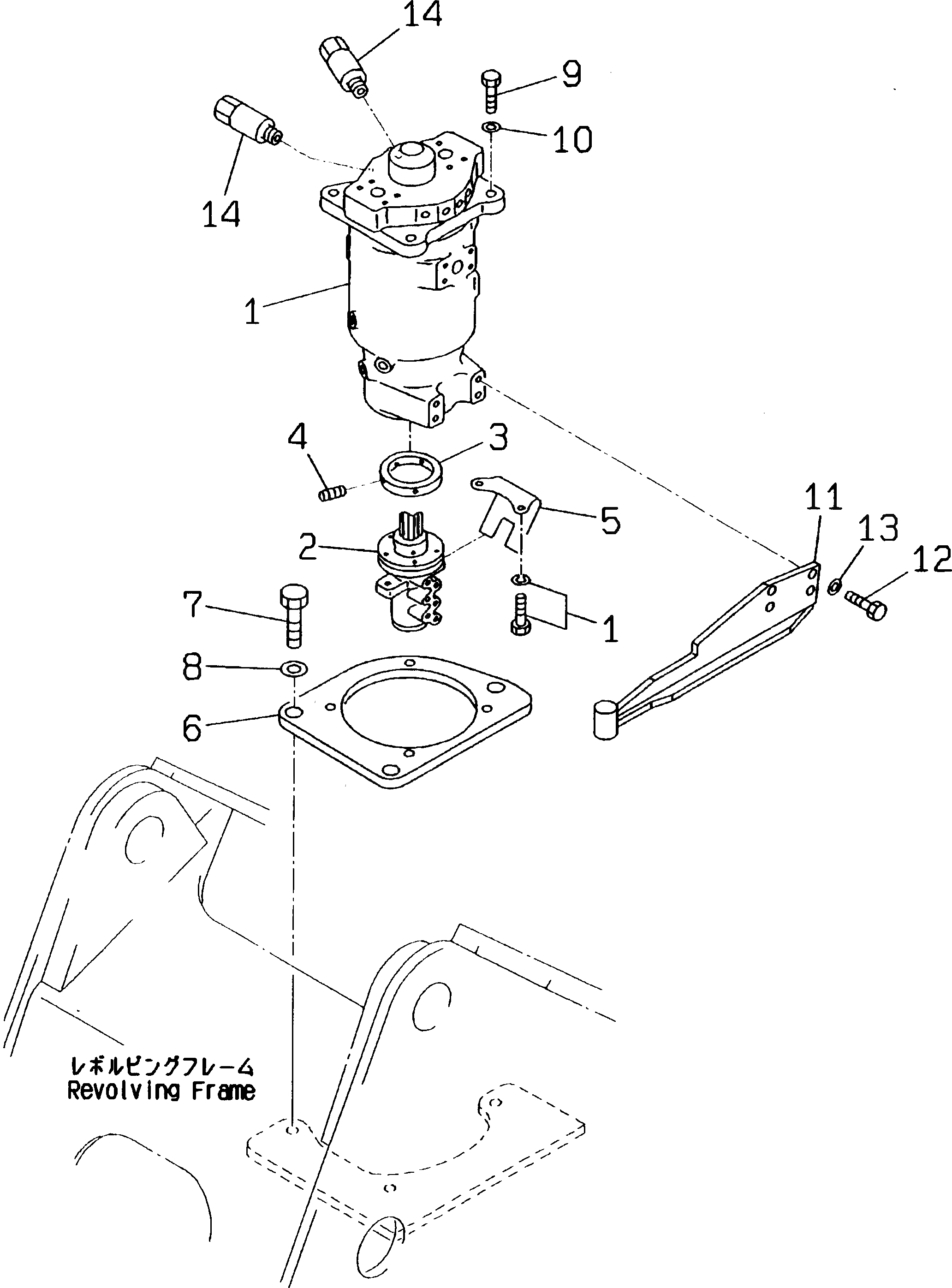 Адаптер 20G-62-K2961 Komatsu