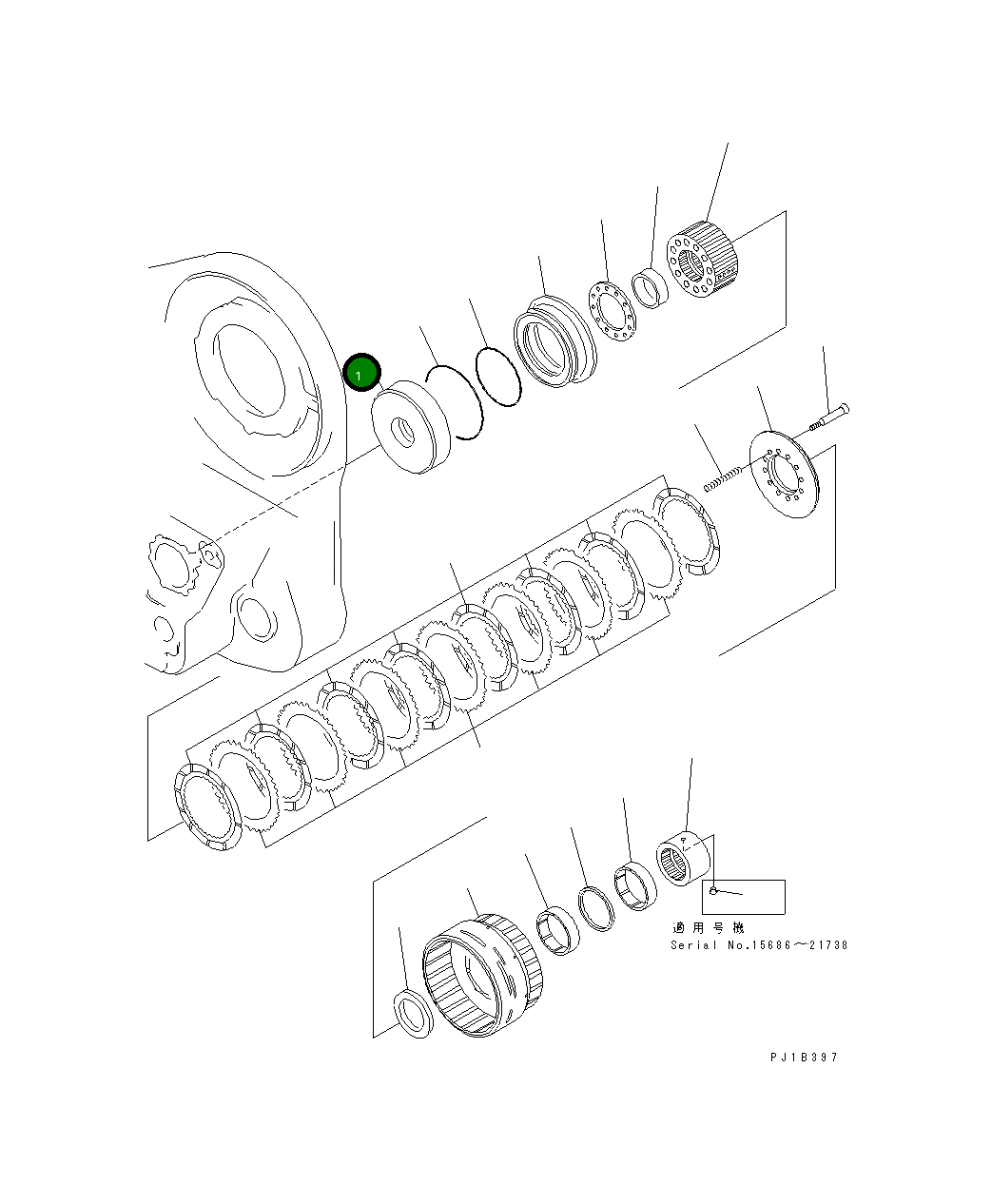 Барабан 176-76-63340 Komatsu