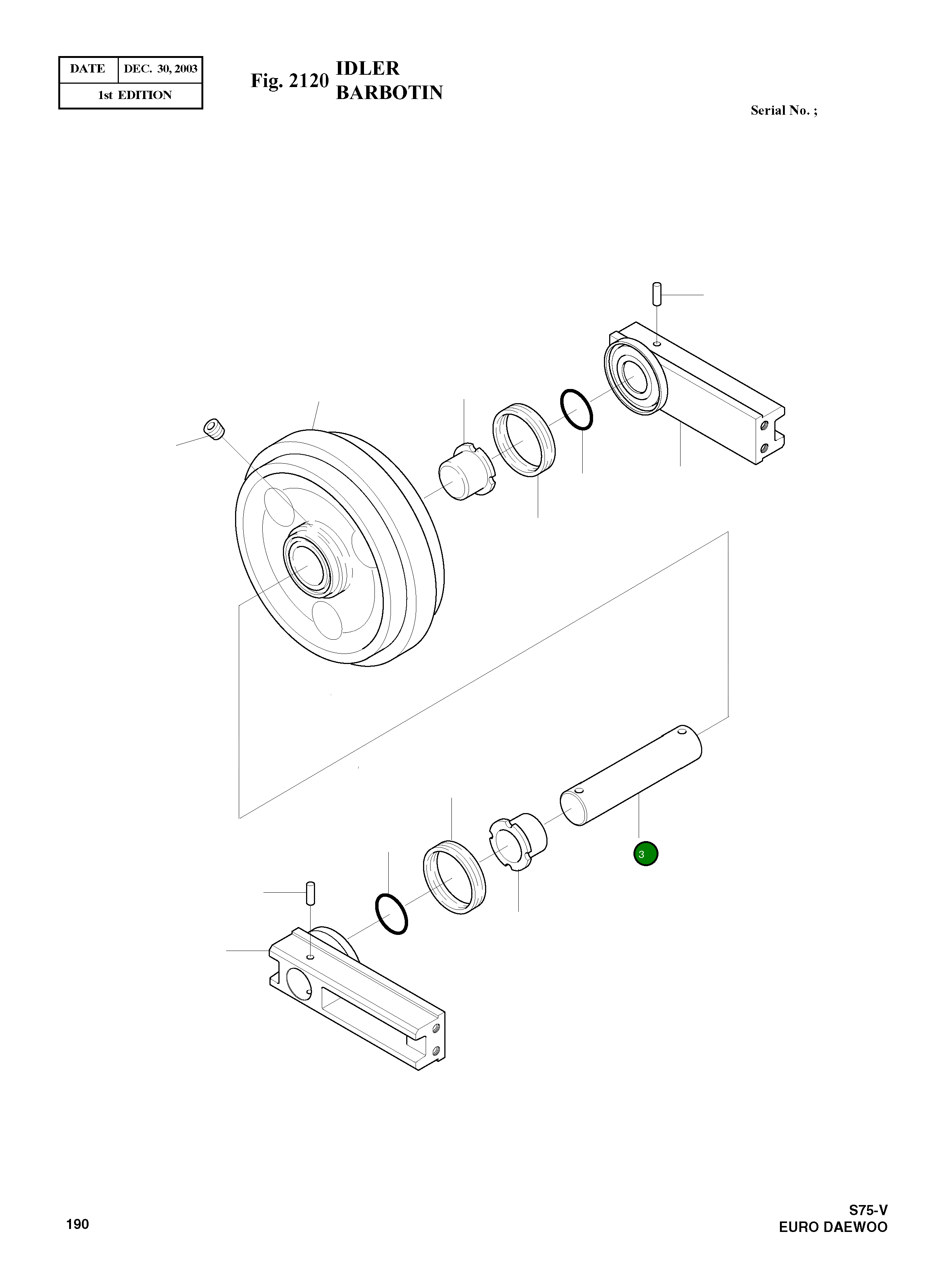 Вал 112-00007 Komatsu