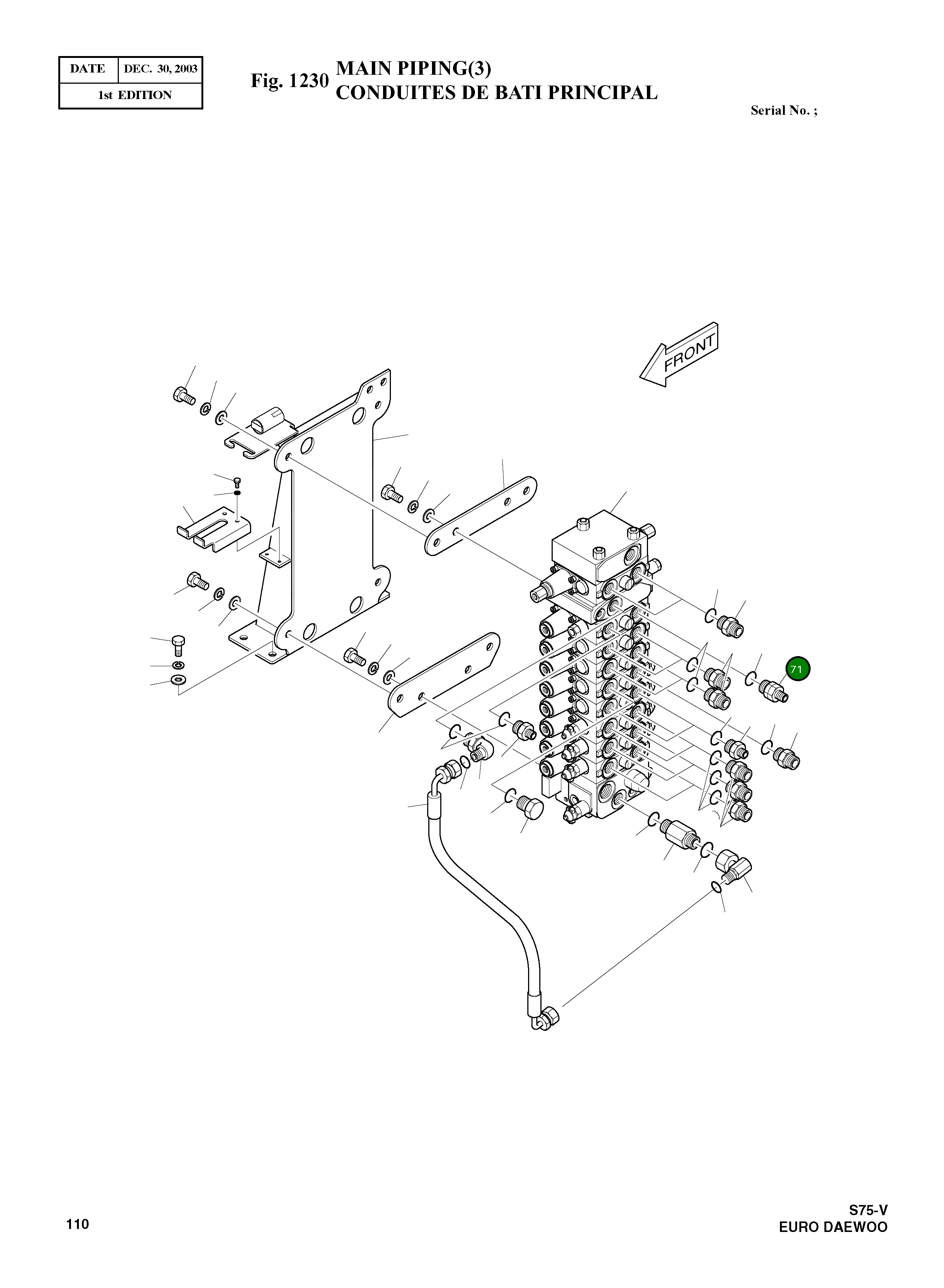 Адаптер DS2213161 Komatsu