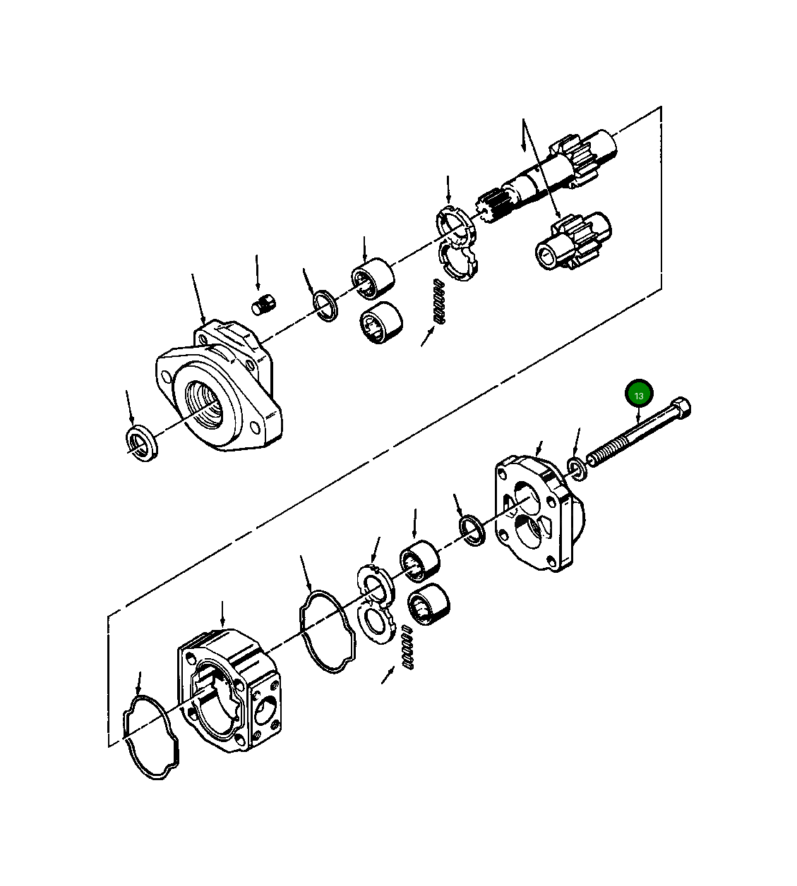 Болт, 5/8NC X 5 1/4 25 513 R1 Komatsu