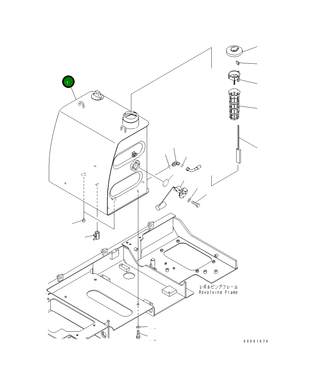 Бак 201-04-81112 Komatsu