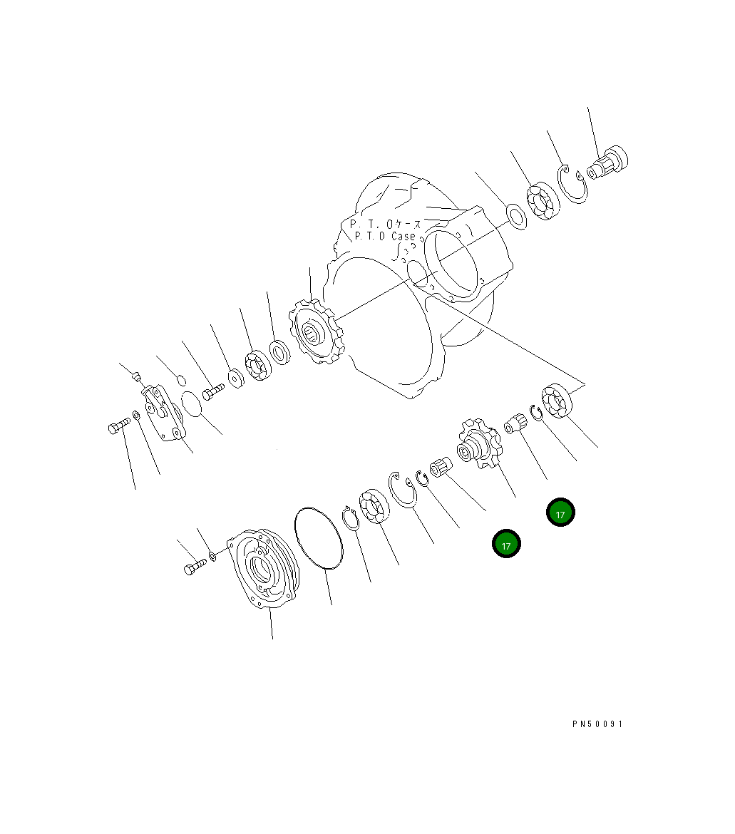 Вал 23E-15-18270 Komatsu