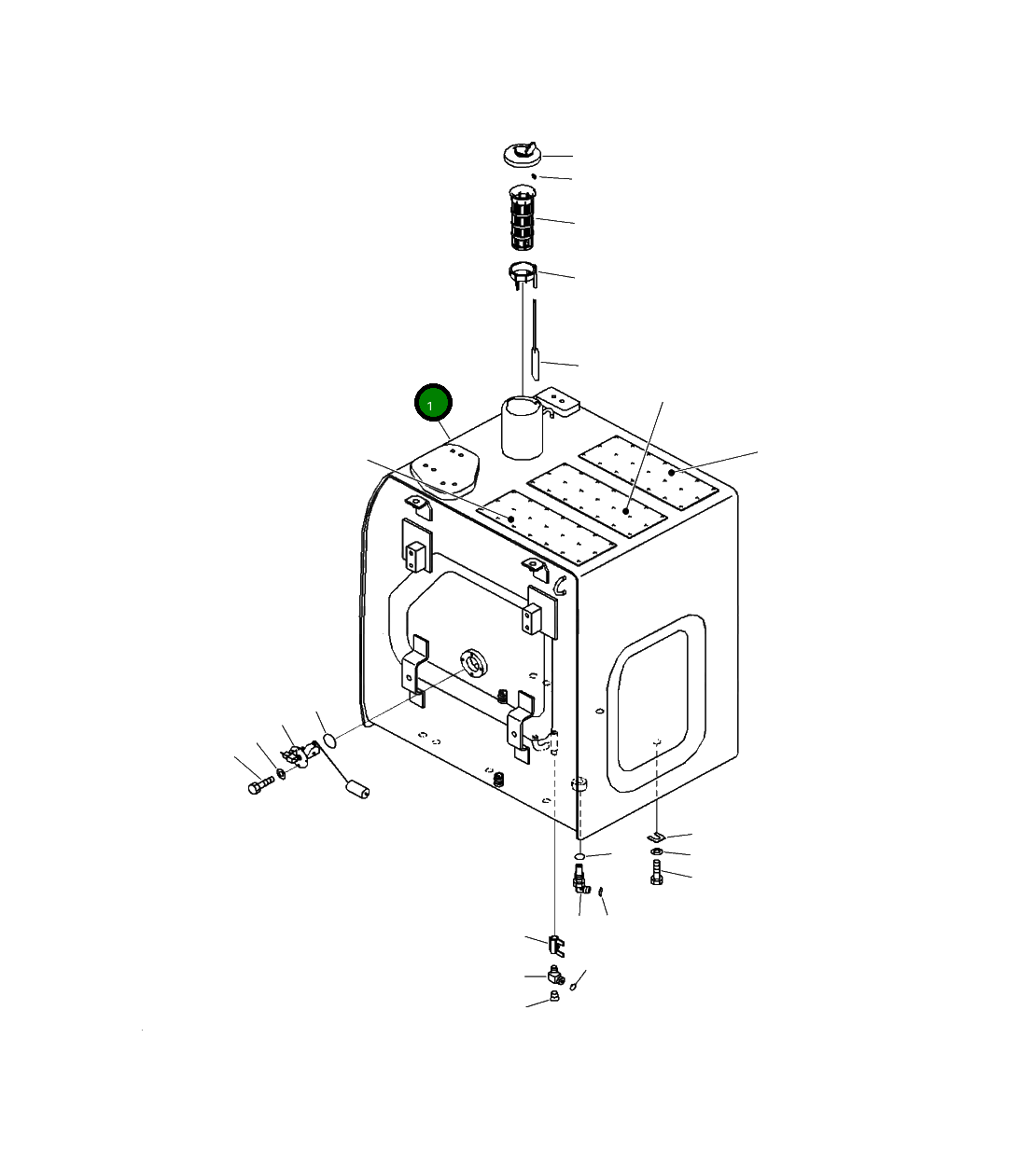 Бак 206-04-35110 Komatsu