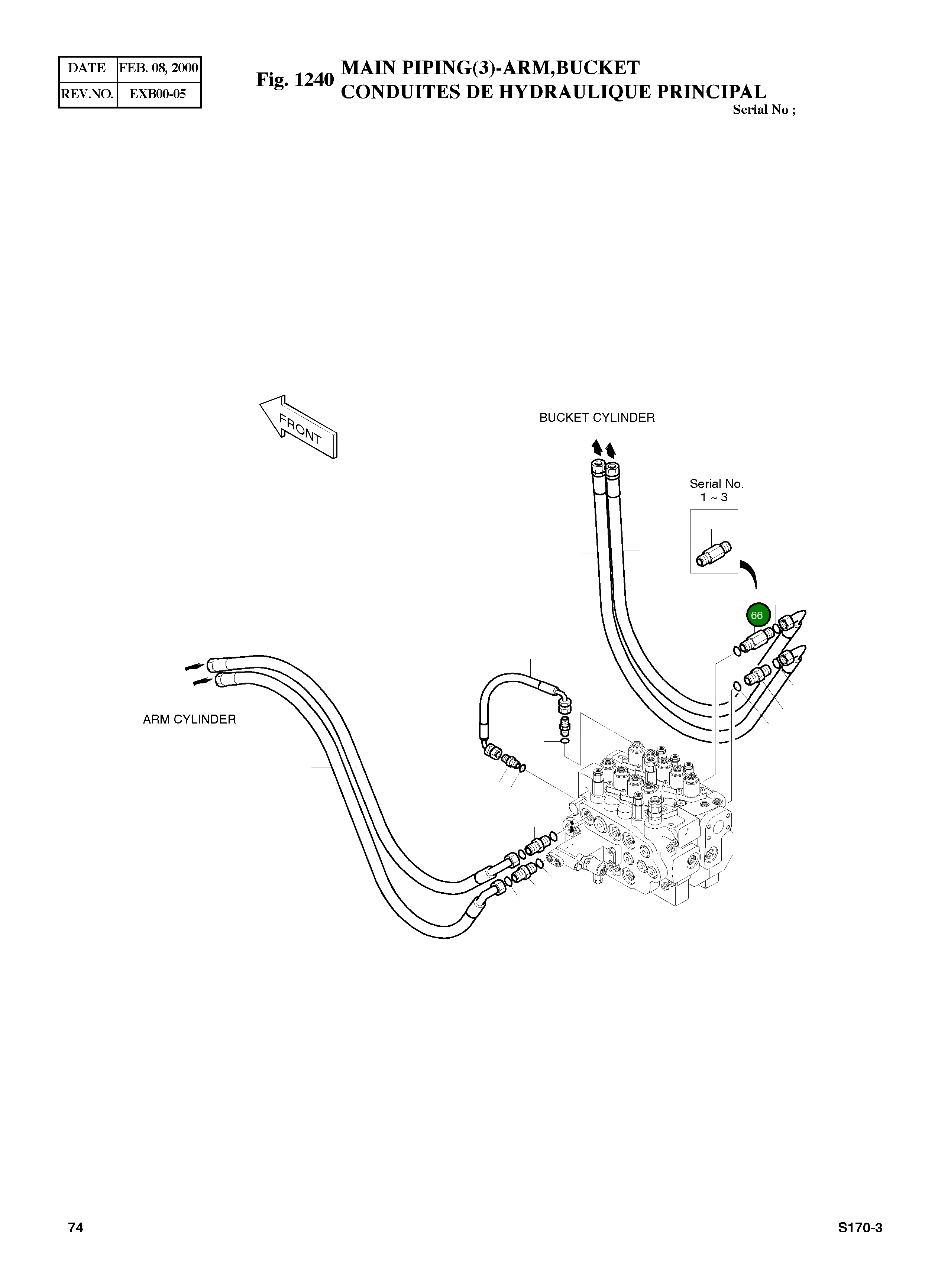 Адаптер PFO1/2-UNF1-14 2181-4133D14 Komatsu