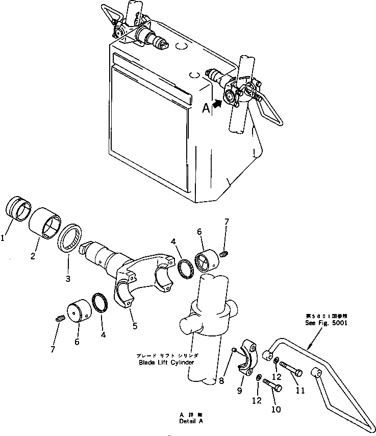 Вилка 195-61-41110 Komatsu