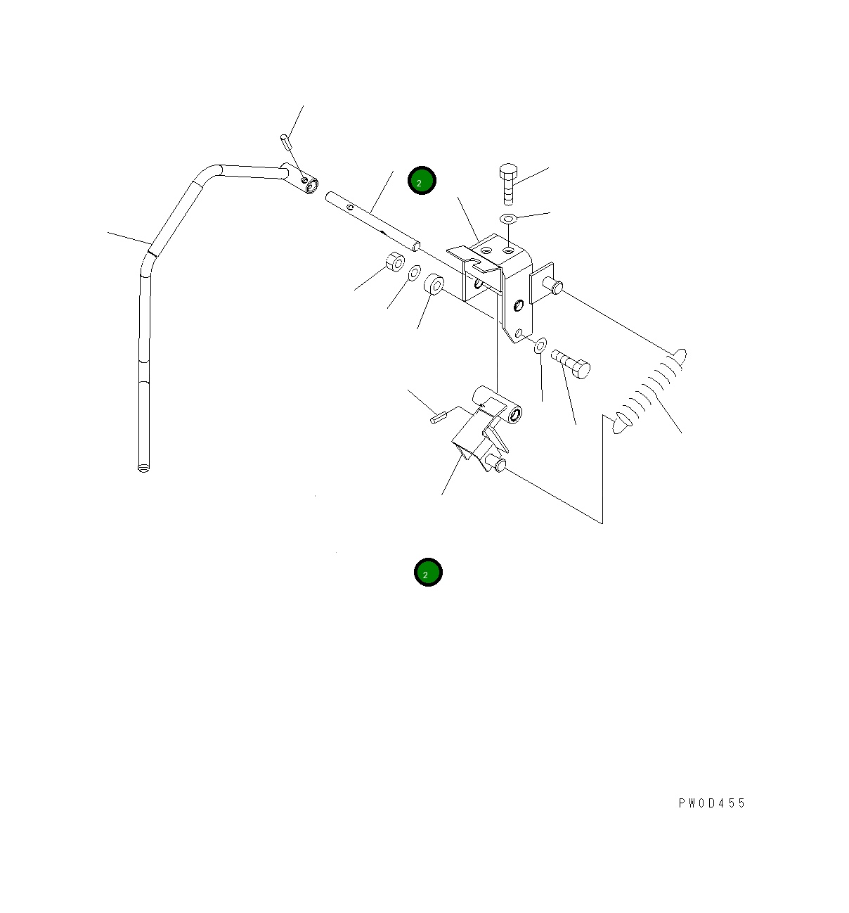 Вал 421-43-31233 Komatsu