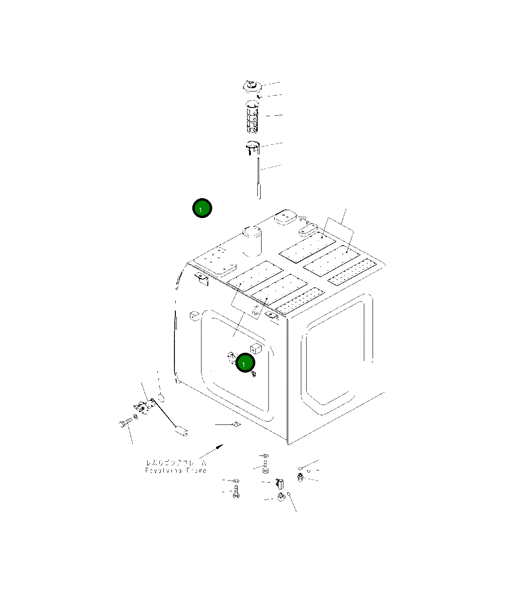 Бак 2A7-04-11111 Komatsu