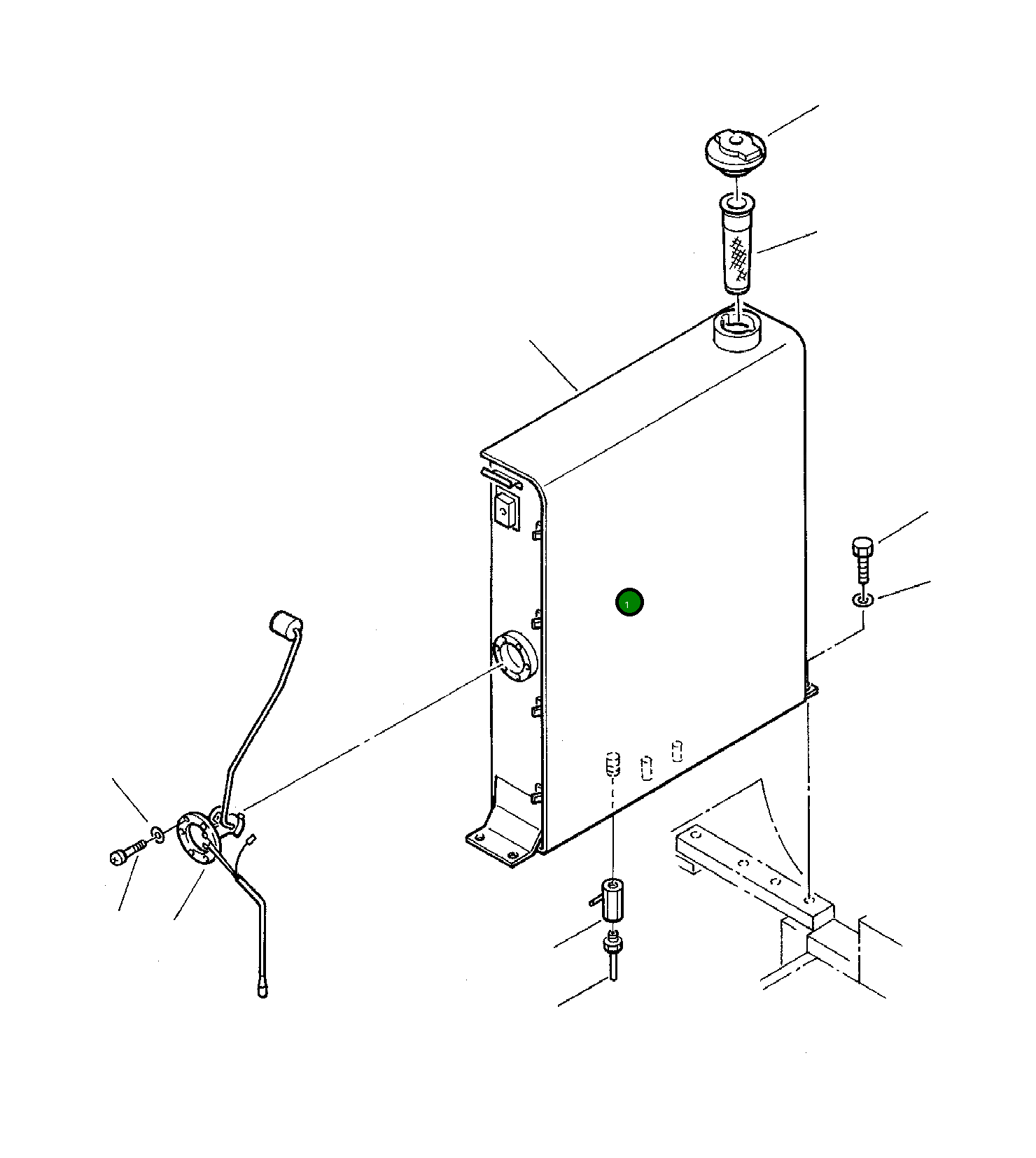 Бак 3F1011051 Komatsu