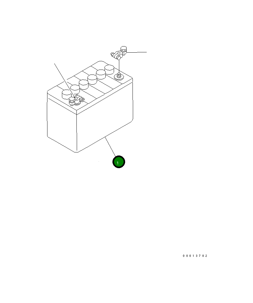 Аккумулятор сухой (75D31L) 08000-62208 Komatsu