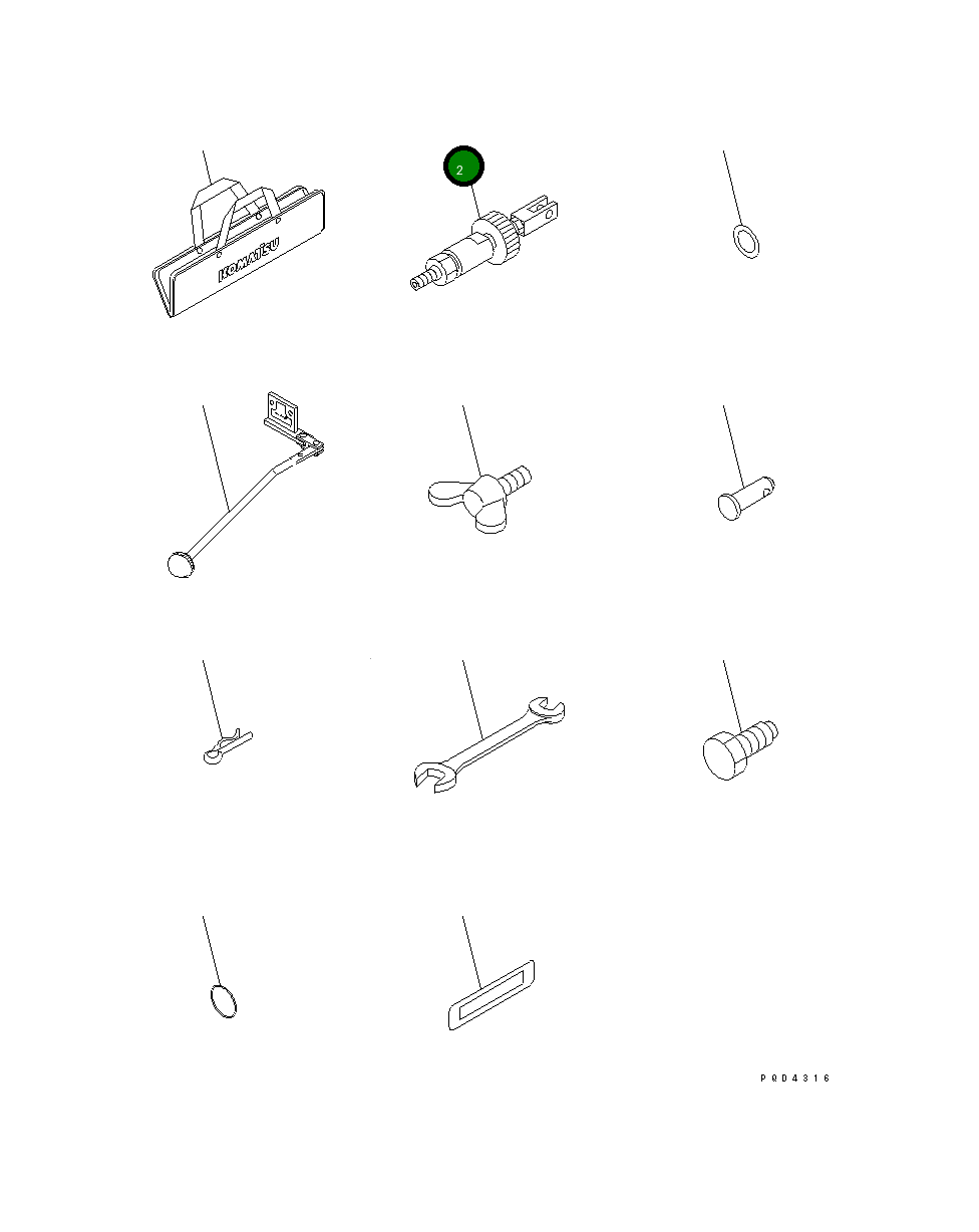 Вал 6212-86-9520 Komatsu