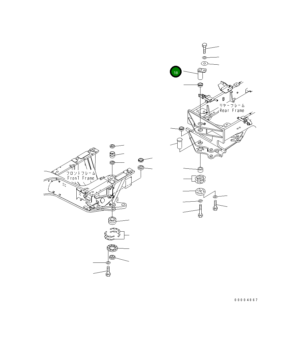 Вал 23B-46-33150 Komatsu
