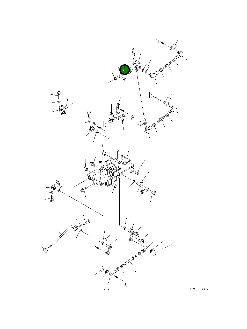 Вал 198-43-51640 Komatsu