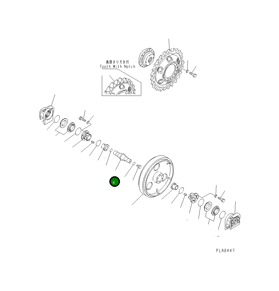 Вал 113-30-23130 Komatsu