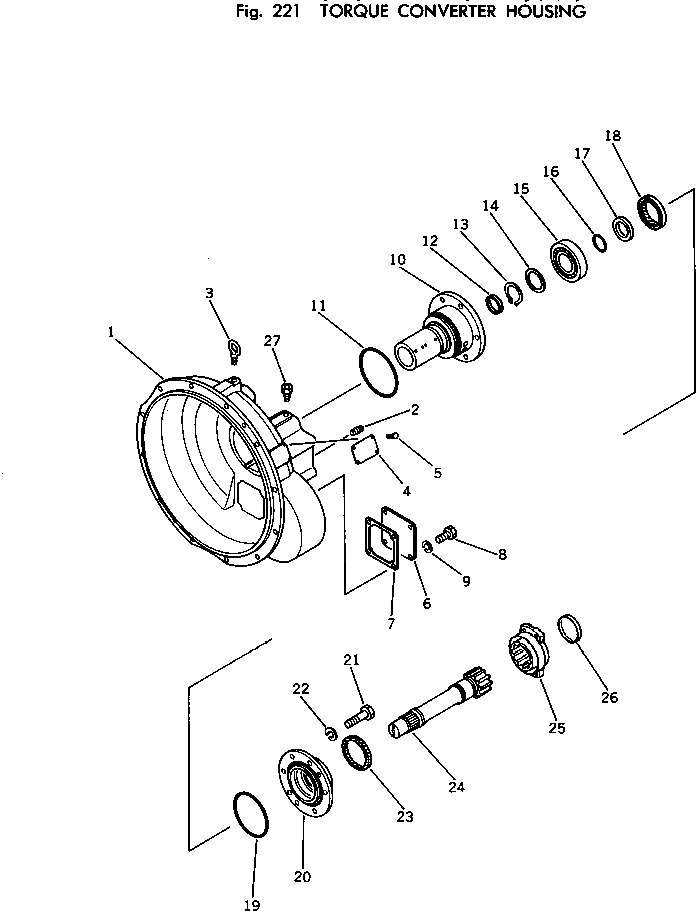 Вал 144-13-12521 Komatsu