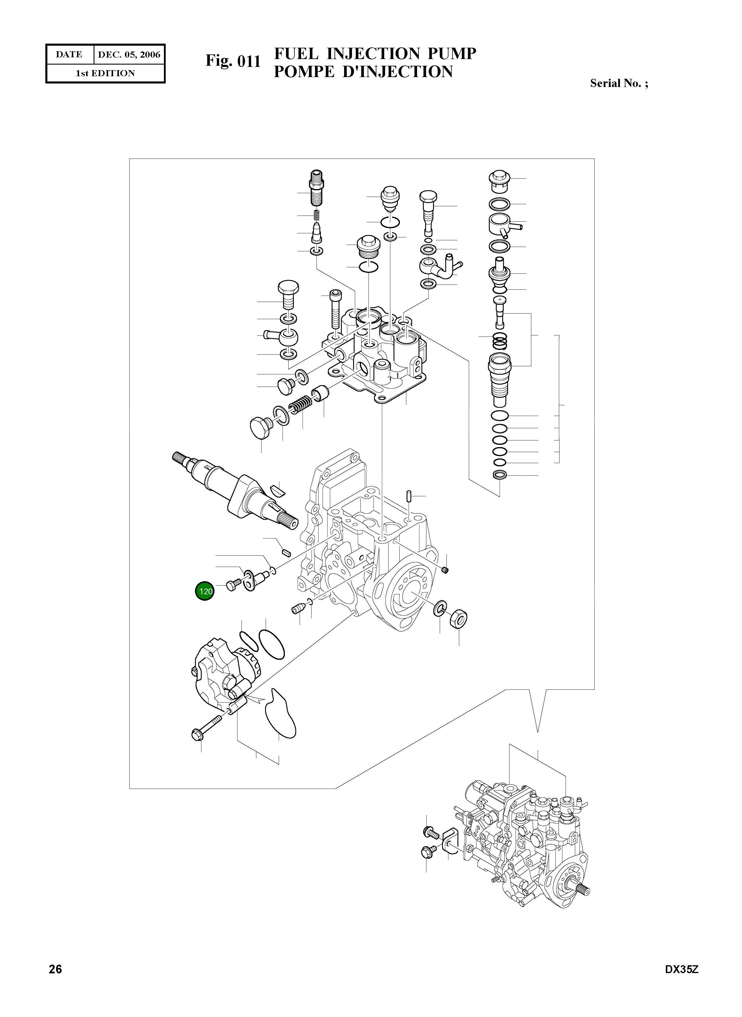 Болт M6X10 2.120-00039 Komatsu