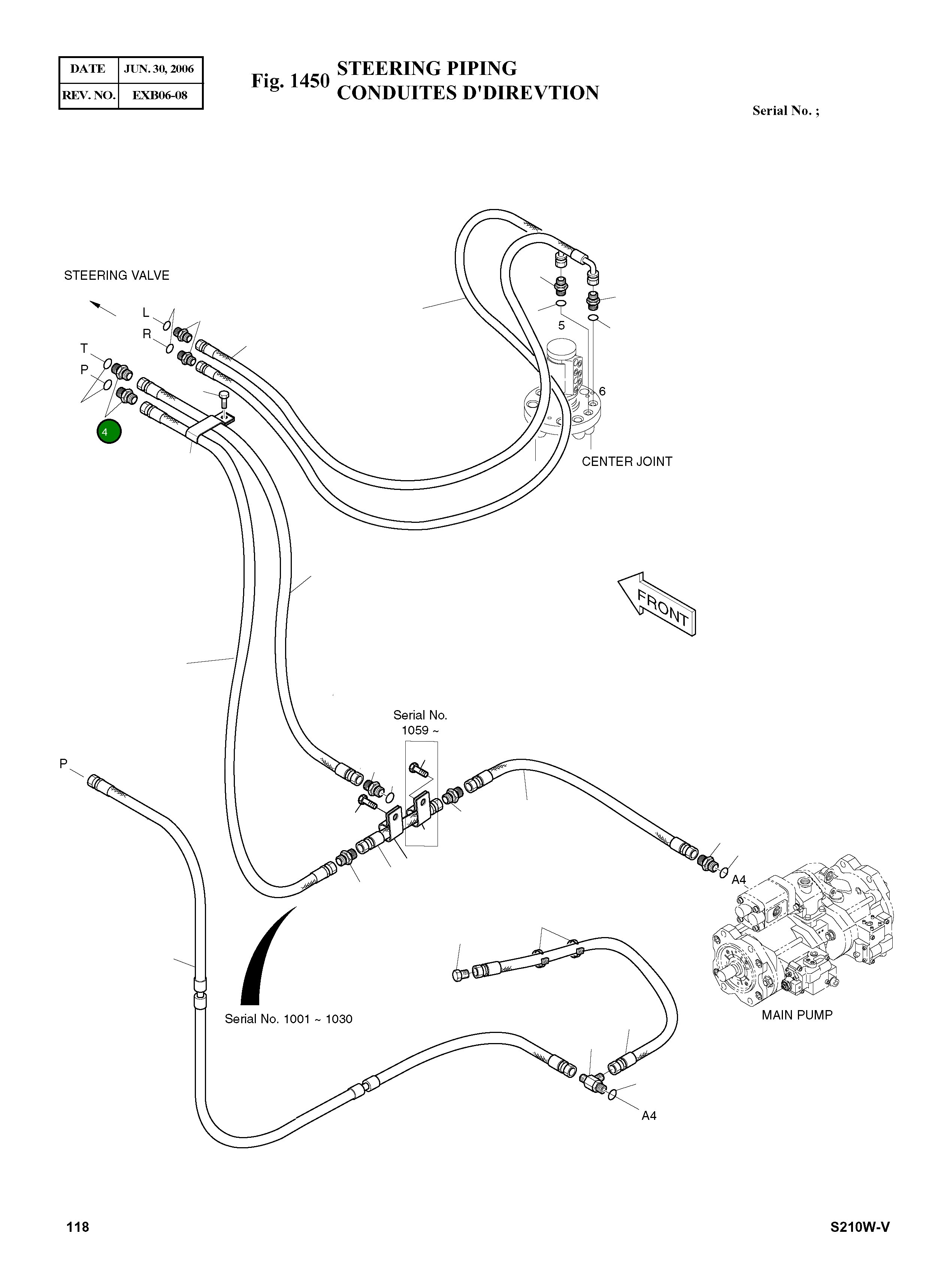 Адаптер UNF3/4-PF1/2 2181-1126D47 Komatsu