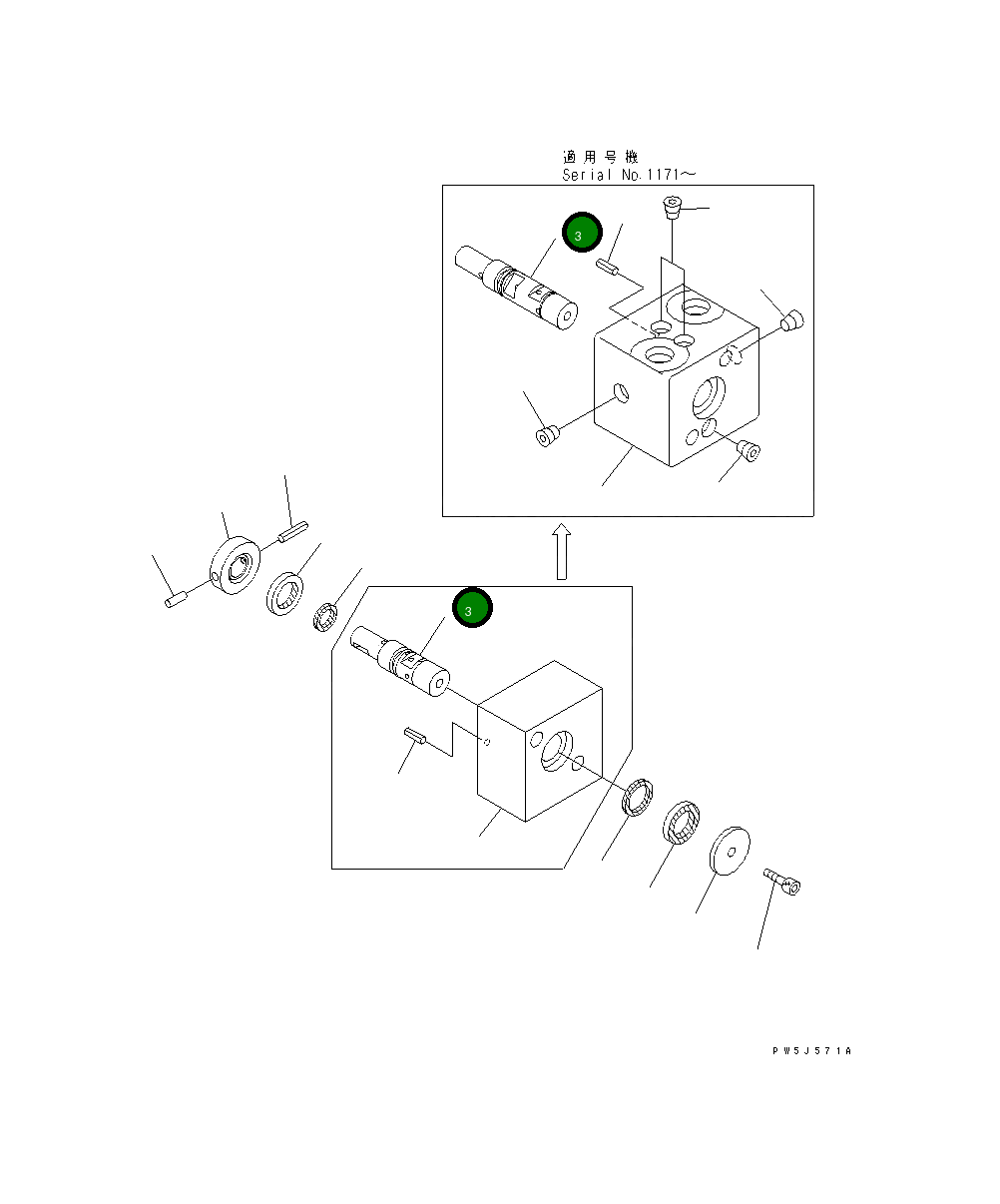 Вал 702-82-01120 Komatsu