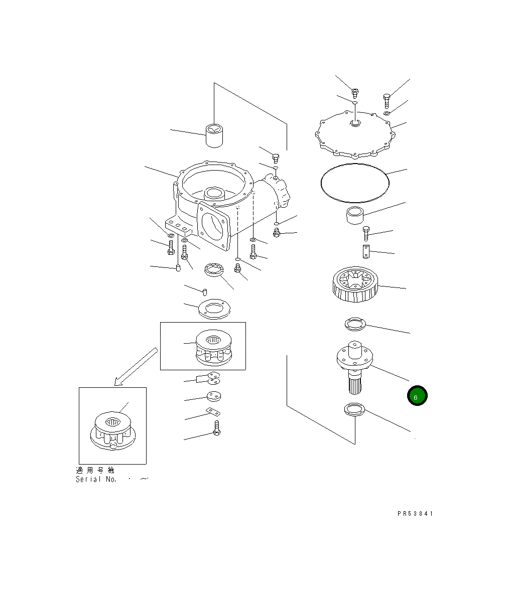 Вал 234-70-36132 Komatsu