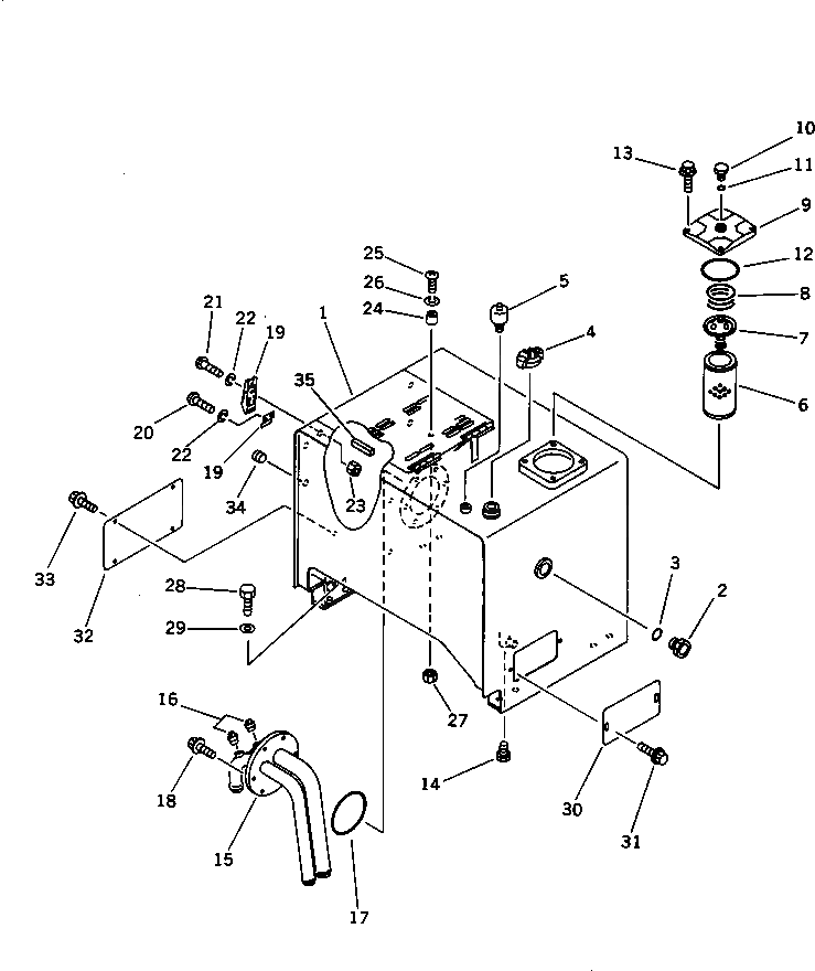 Бак 423-60-15127 Komatsu