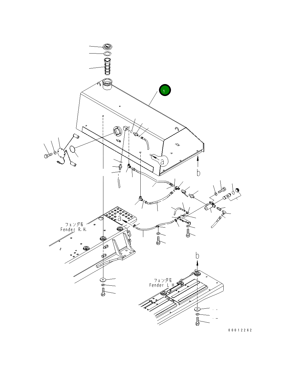Бак 154-04-74110 Komatsu