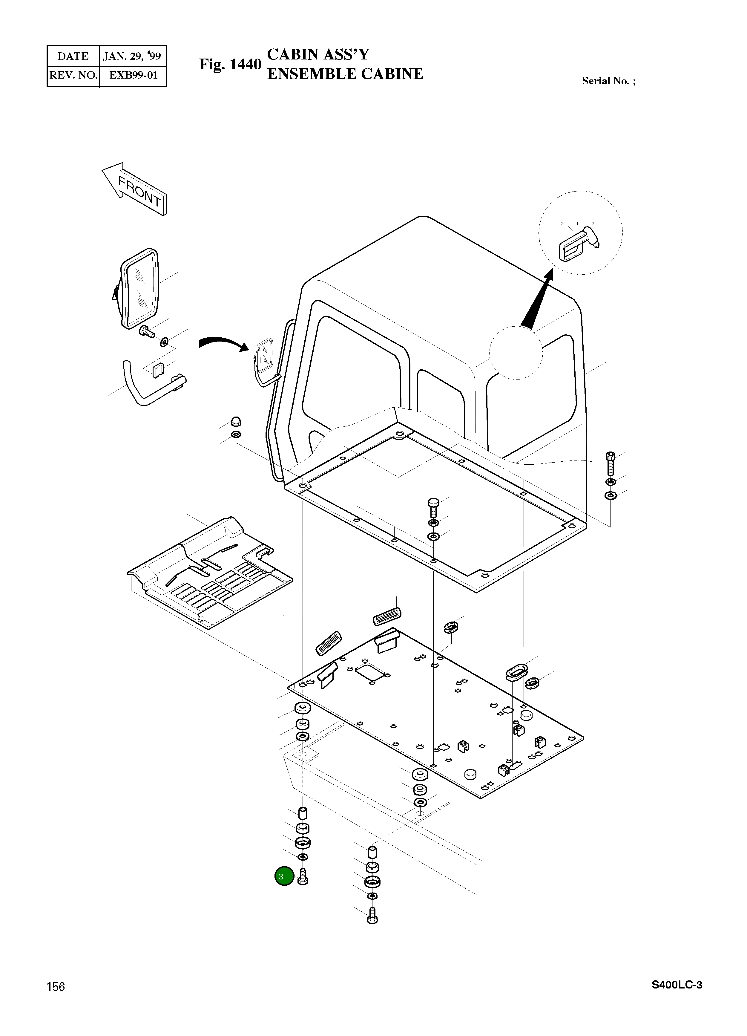 Болт M16X2.0X130 S0523251 Komatsu