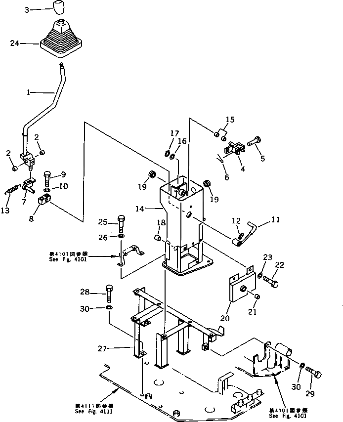 Вилка 21X-43-11430 Komatsu