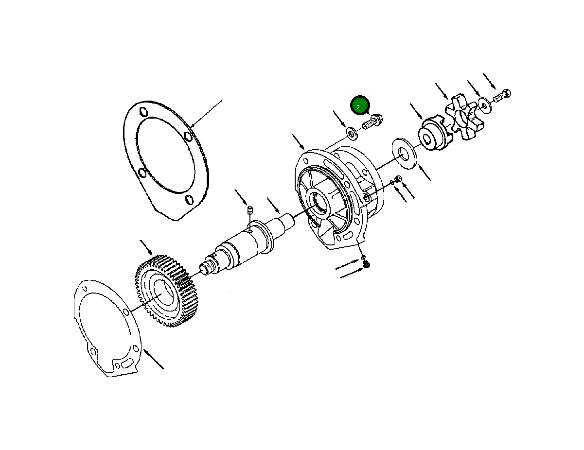 Болт (7/16 - 20x1 1/4 INCH) 1307 252 H1 Komatsu