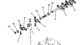 Вал YM121550-11240 Komatsu
