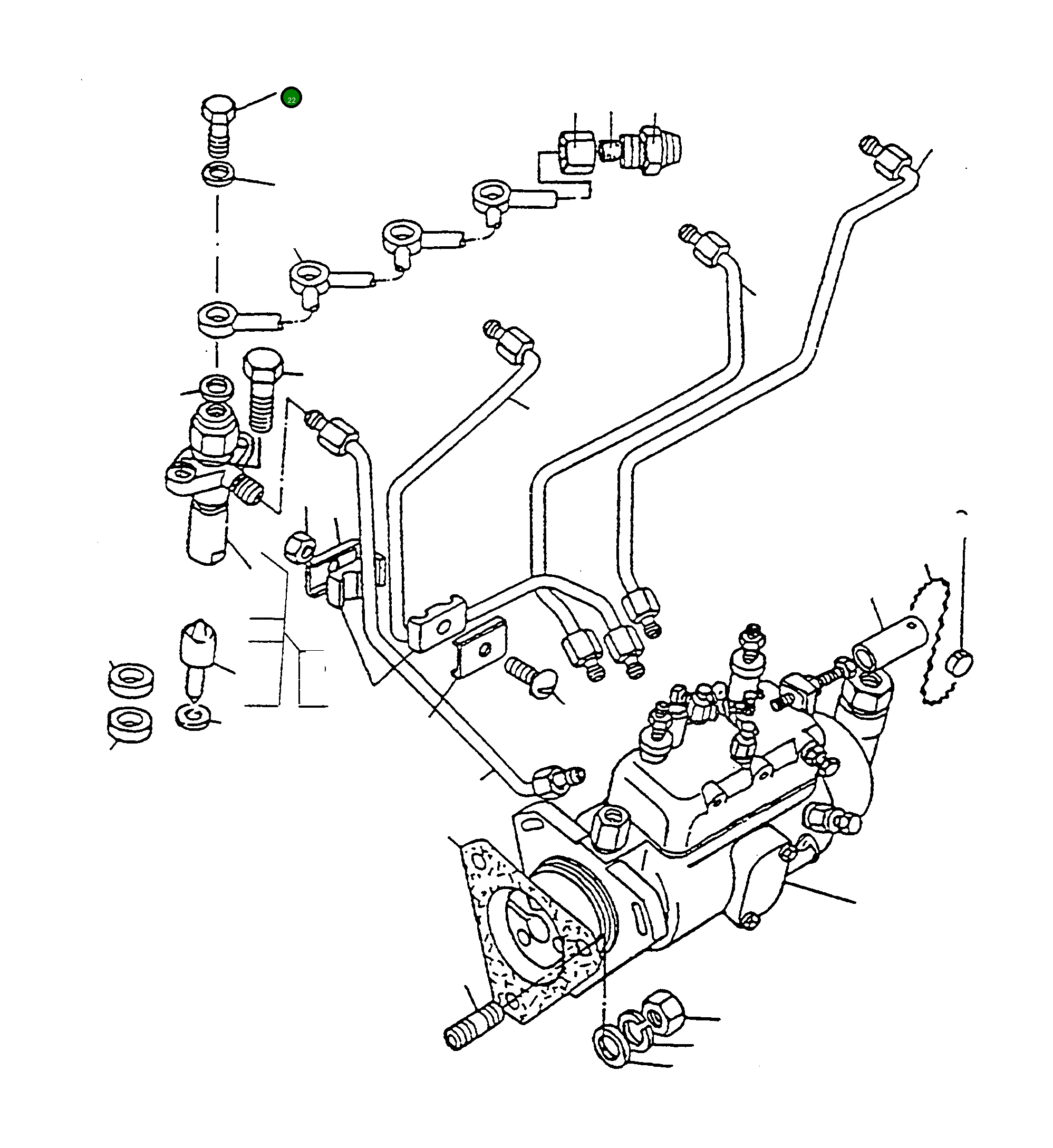 Болт-банджо 4905599M1 Komatsu