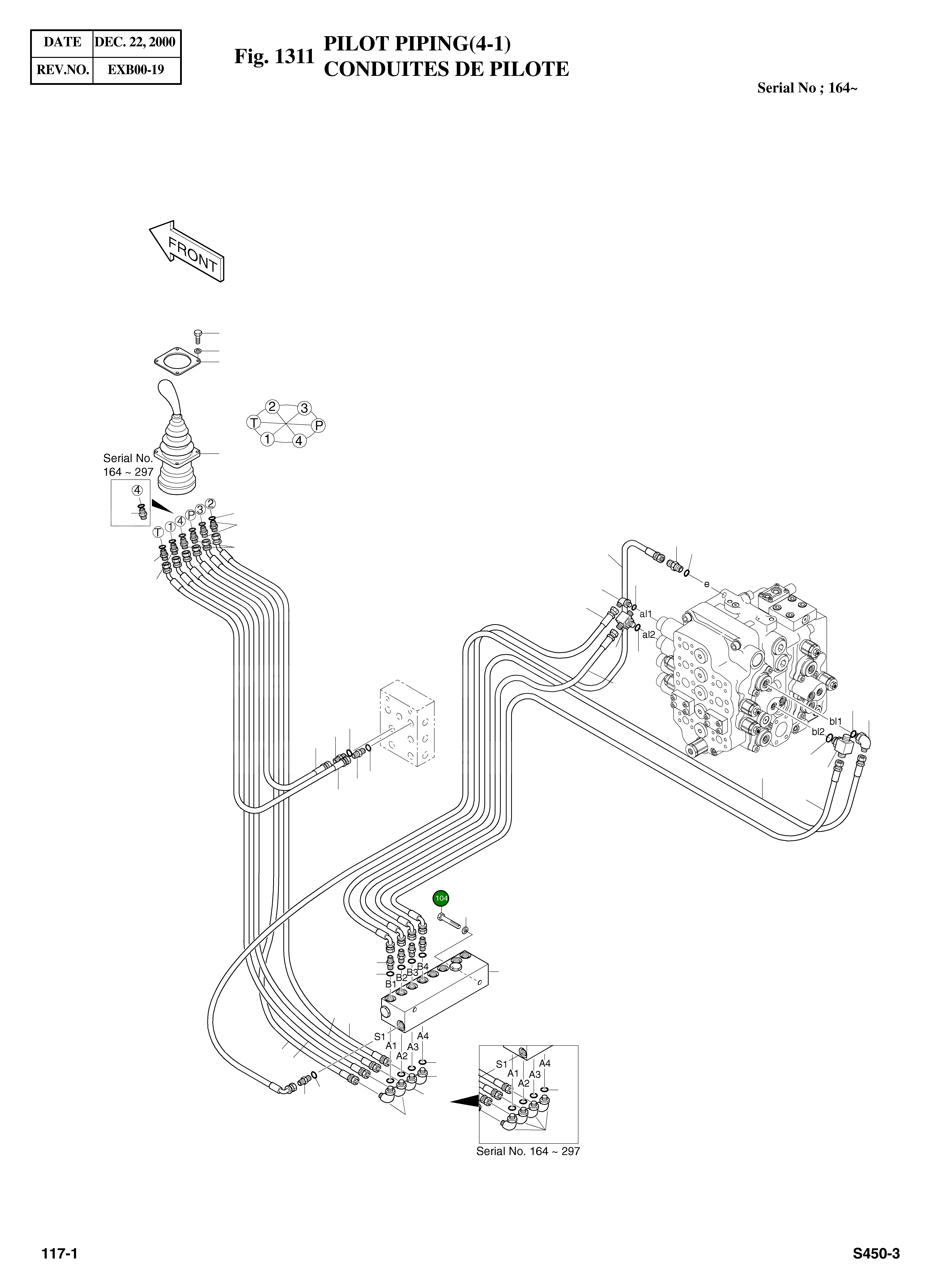 Болт M10X1.5X105 S0559653 Komatsu