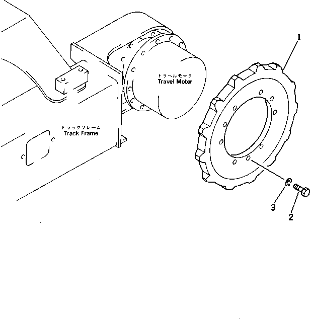 Ведущая звезда 20N-35-41110 Komatsu