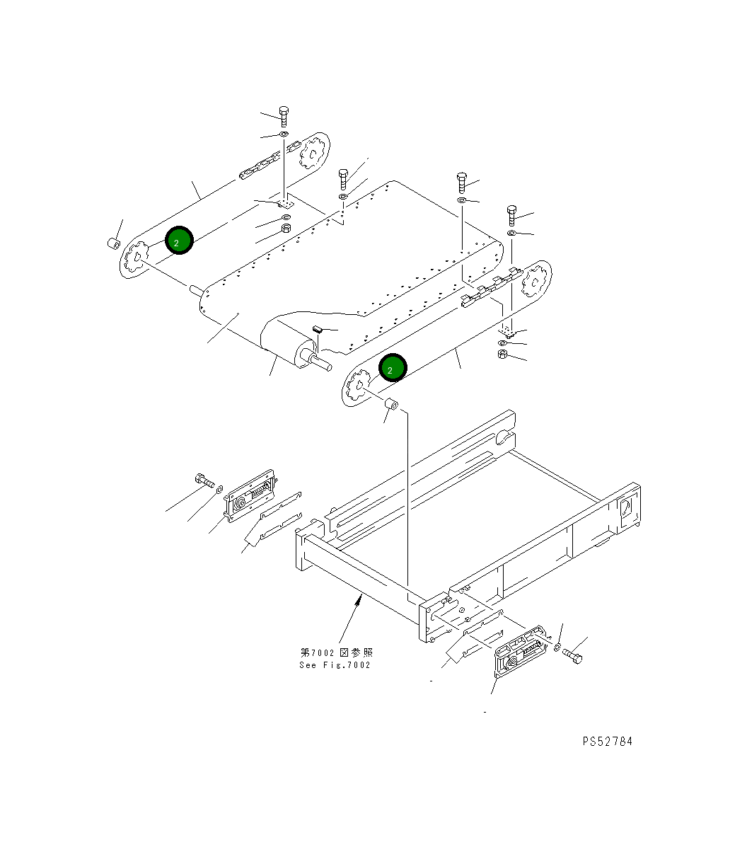 Ведущая звезда 277-70-21280 Komatsu