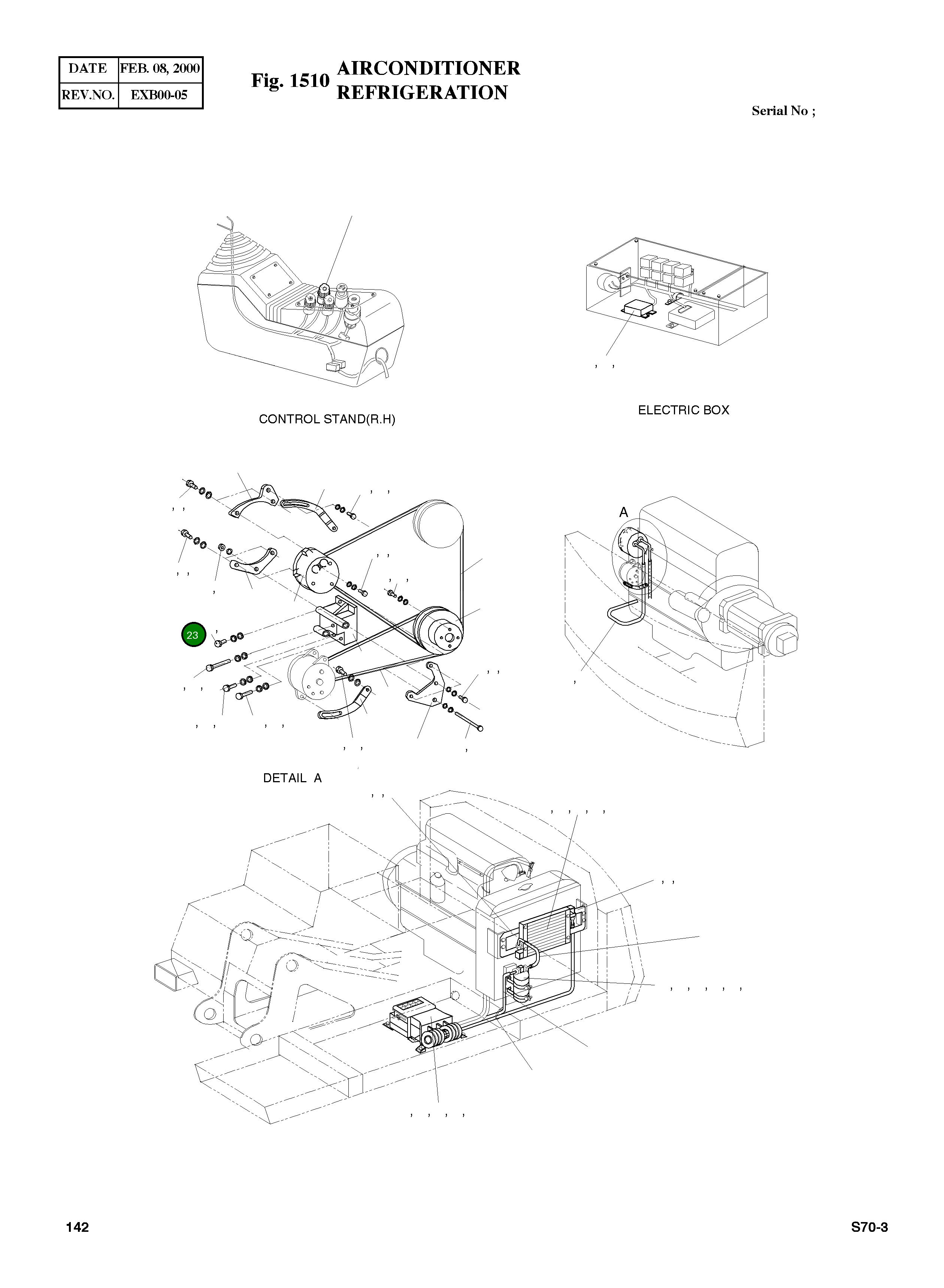 Болт M10X1.25X35 S0758253 Komatsu