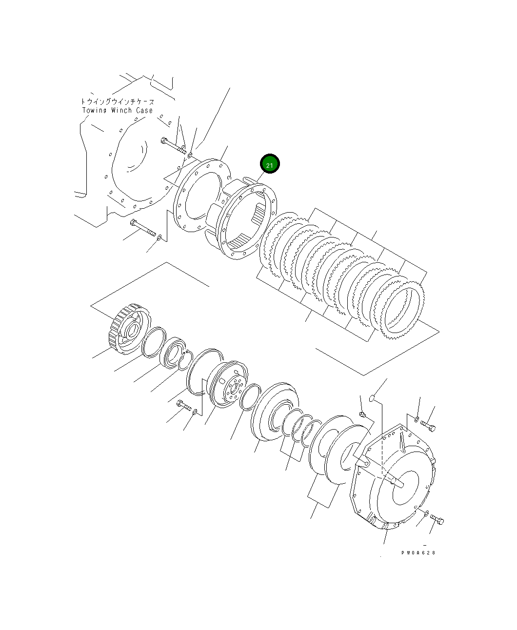 Барабан 14X-960-3110 Komatsu