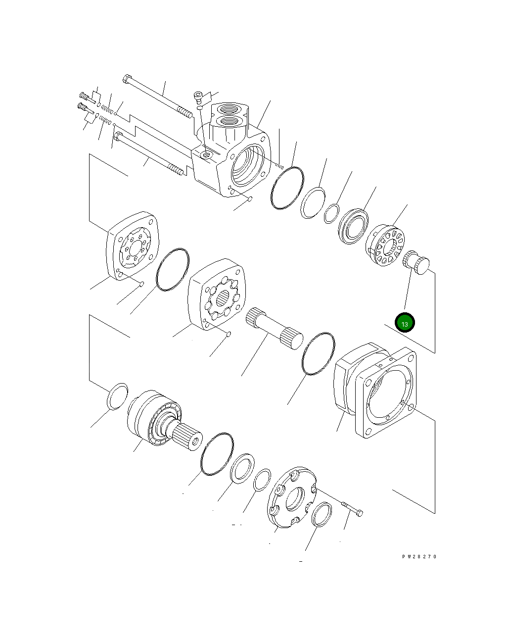 Вал ST8508 Komatsu