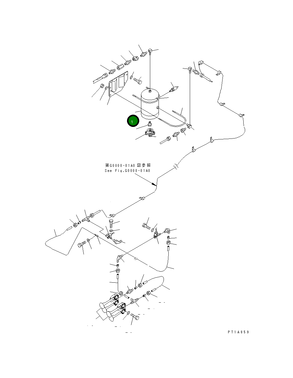 Бак 209-68-61170 Komatsu