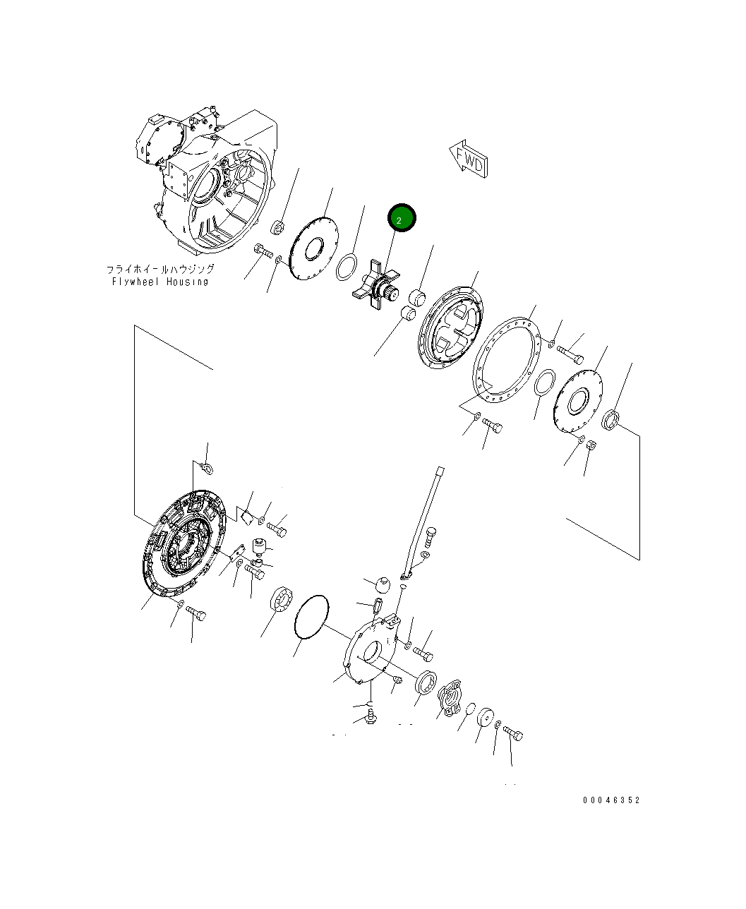 Вал 195-12-42121 Komatsu