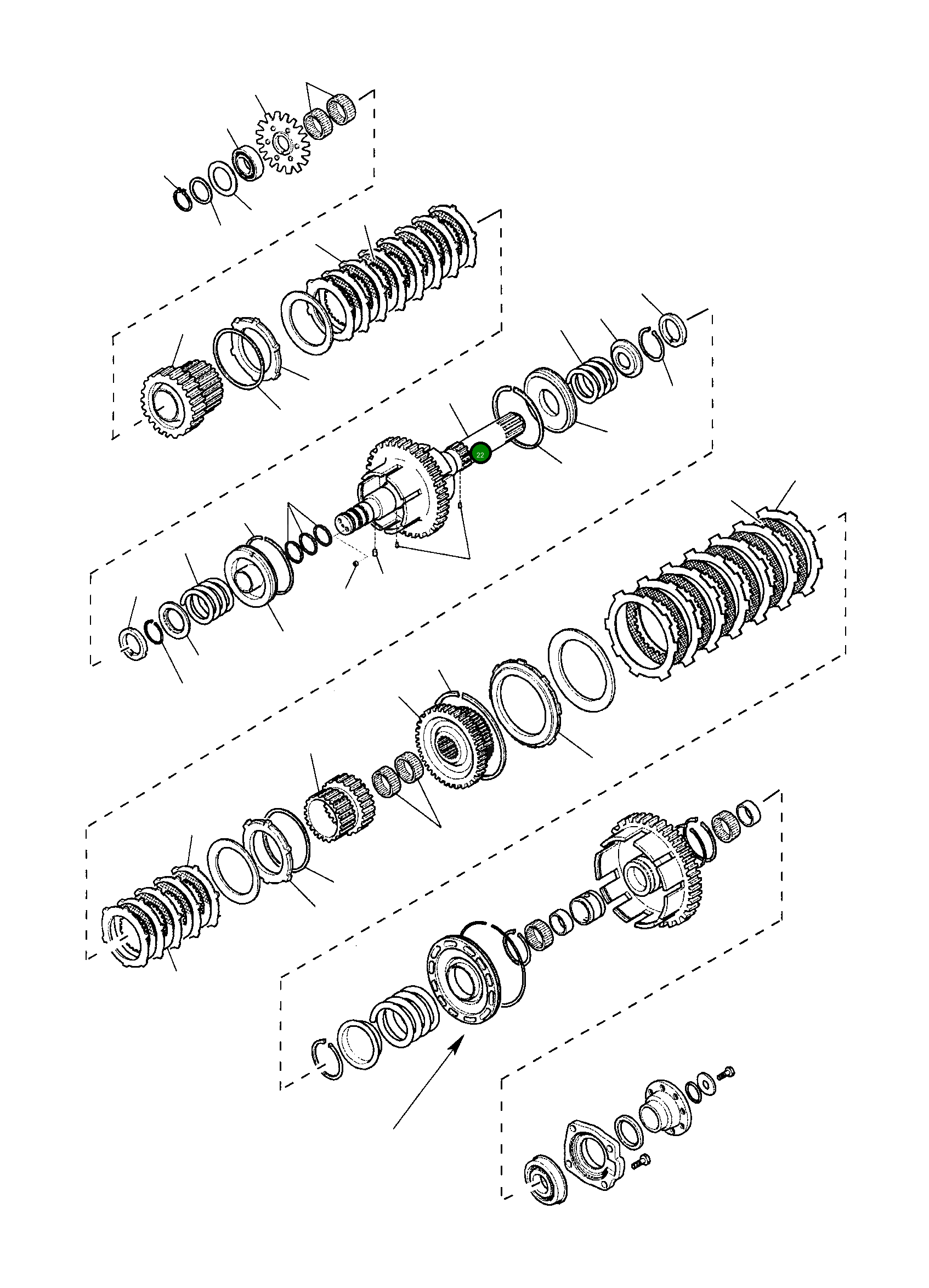 Вал CAO139388 Komatsu